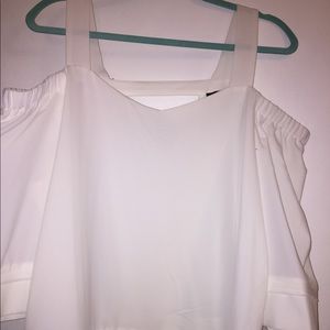 NWT Alex Marie cold shoulder off white blouse!